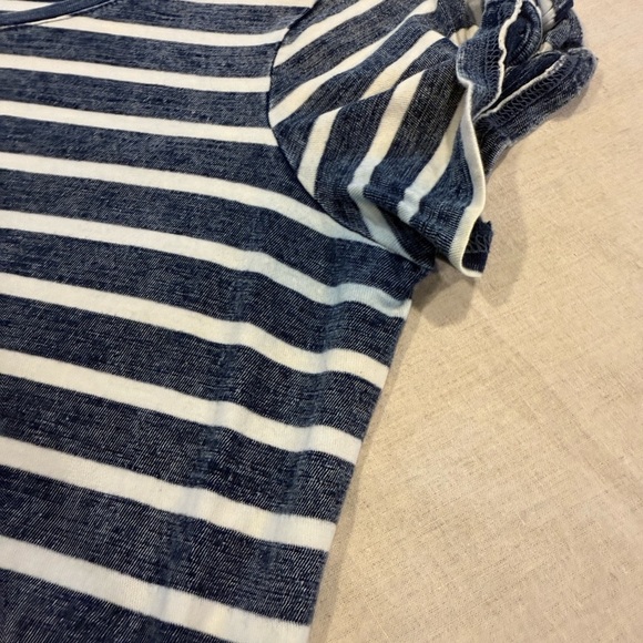 Jane and Delancey Navy and White Striped Mini Dress size medium - Picture 7 of 9